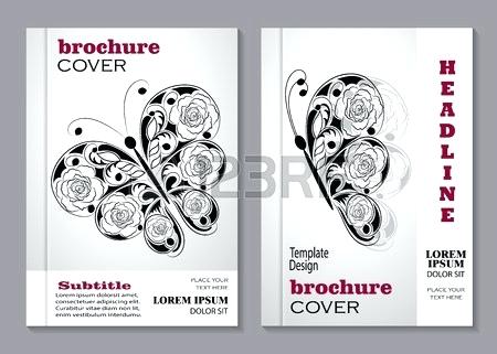 450x321 Modern Vector Templates For Brochure Cover In Size Floral Template
