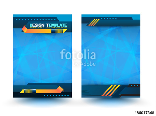 500x372 Abstract Design Vector Template Layout For Magazine Brochure Flyer