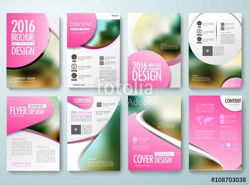 500x372 Set Of Annual Report Brochures Flyer Magazine Poster Design
