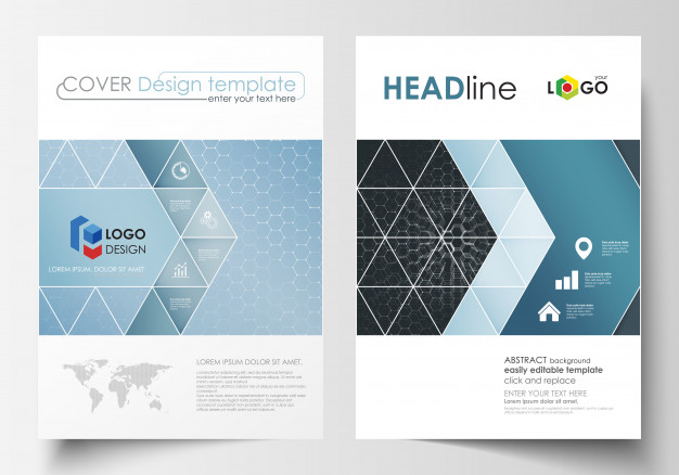 626x438 Templates For Brochure, Magazine, Flyer Or Report Cover Design