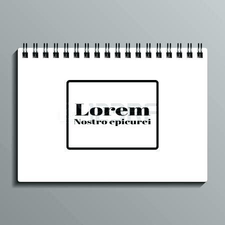 450x450 Vector Template Of An Open Spiral Notebook Organizer Calendar
