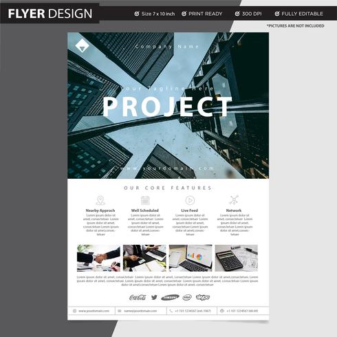 490x490 Flyer Or Brochure Professional Vector Design, Abstract Magazine