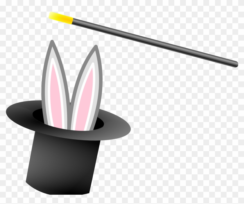 840x702 Free Vector Magic Hat And Wand Clip Art