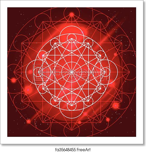 561x581 Free Art Print Of Vector Magic Geometry Sign Magic Geometry Sign