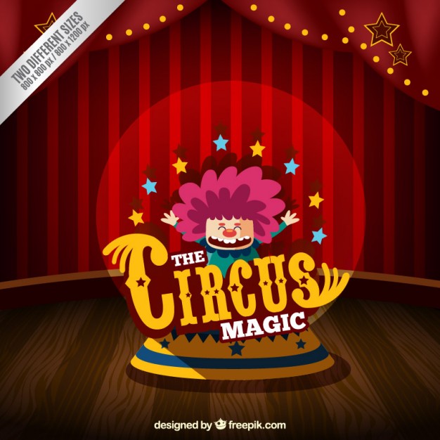 626x626 The Magic Circus Vector Free Download