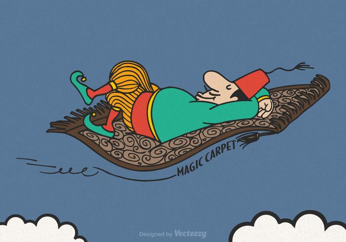 700x490 Free Vector Magic Carpet Illustration