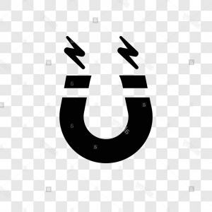 300x300 Magnet Vector Icon Isolated On Transparent Background Magnet