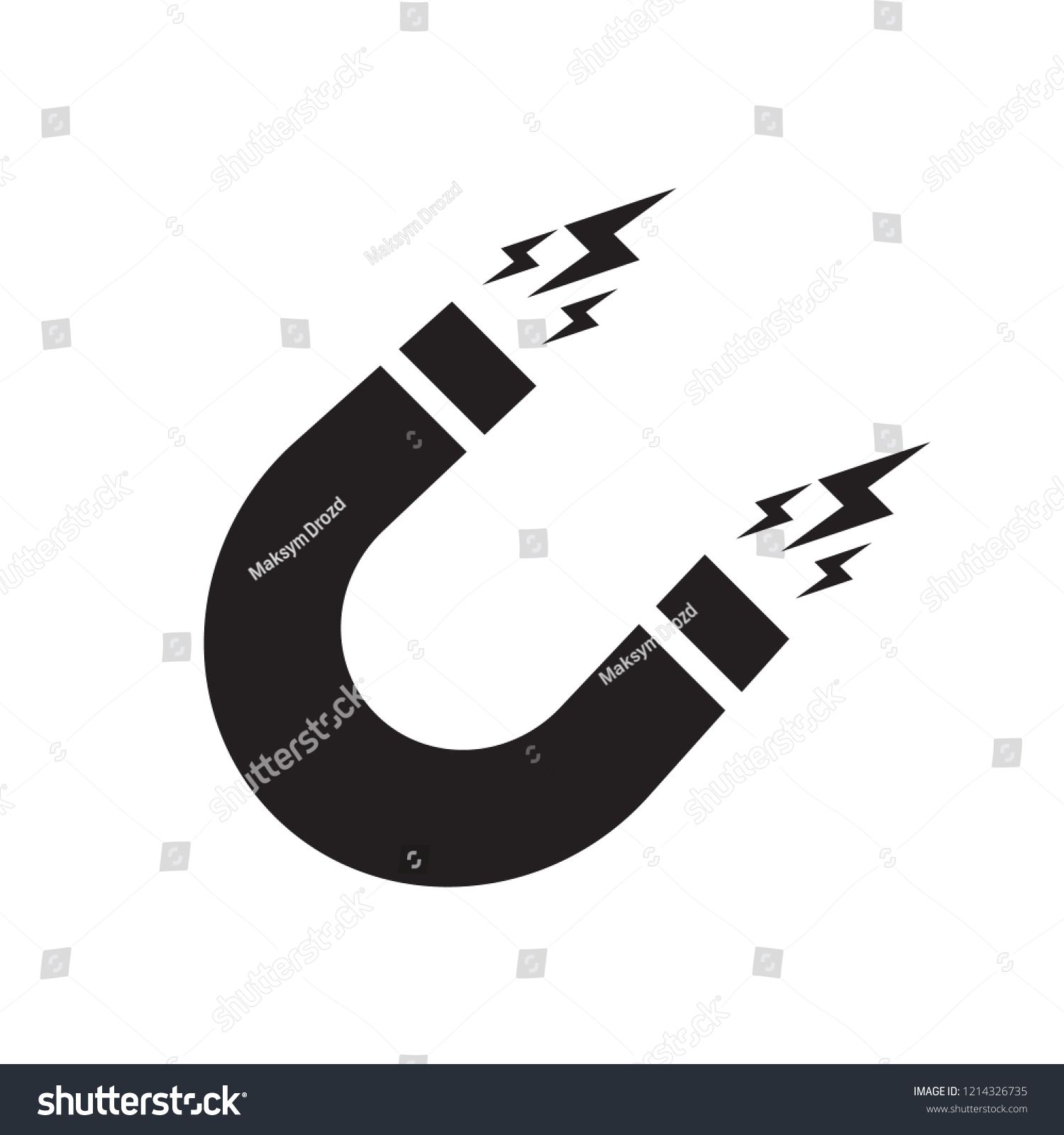 1500x1600 Magnet Vector Icon On White Background Magnet Sign Attraction