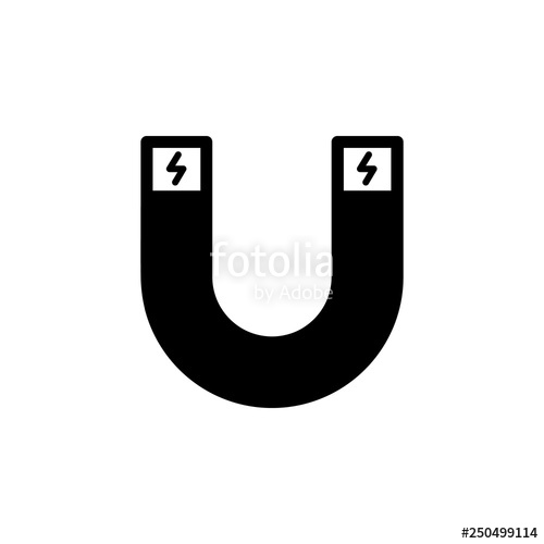 500x500 Magnet Icon Vector Magnet Vector Design Sign Design Flat Style