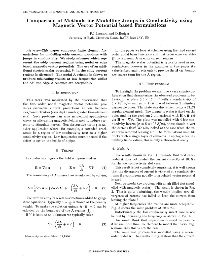 850x1084 Pdf Comparison Of Methods For Modelling Jumps In Conductivity