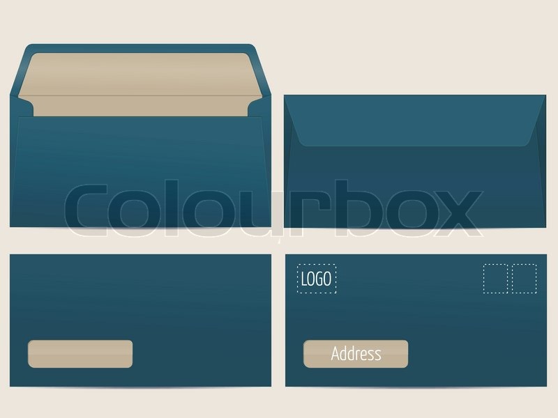 800x600 Vector Mail Envelope Stock Vector Colourbox