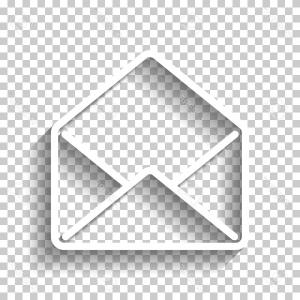 300x300 Email Icon Vector Isolated White Background Your Web Mobile App