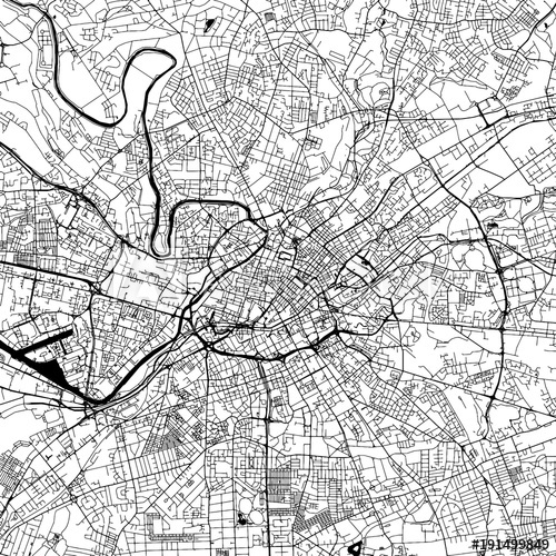 500x500 Manchester Downtown Vector Map