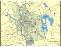 200x155 Editable Manchester, Nh City Map