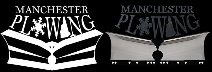 700x240 Logo I Created For Manchester Plowing, Manchester, Nh The Left Is