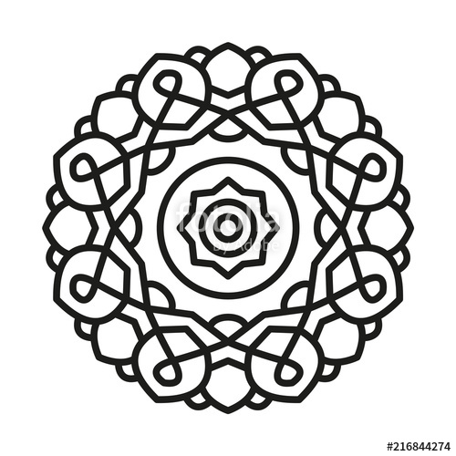 Simple Mandala Shape For Coloring Vector Mandala Floral Flower 500x500 Simple Mandala Shape For Coloring Vector Mandala Floral Flower