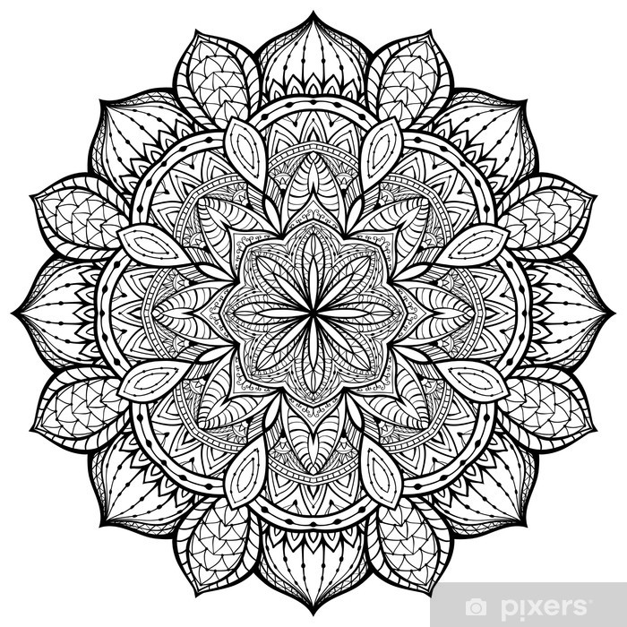 Graceful, Ornamental, Vector, Mandala On A White Background Self 700x700 Graceful, Ornamental, Vector, Mandala On A White Background Self