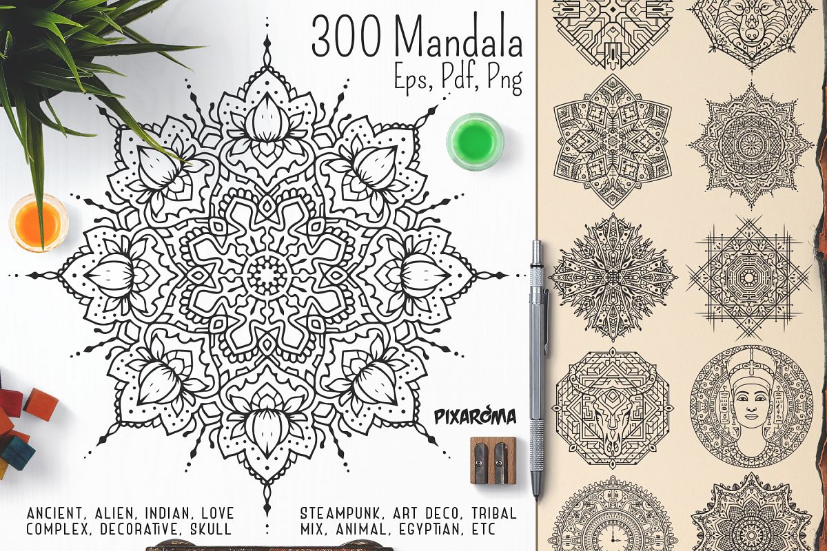 Vector Mandala Ornaments 1200x800 Vector Mandala Ornaments