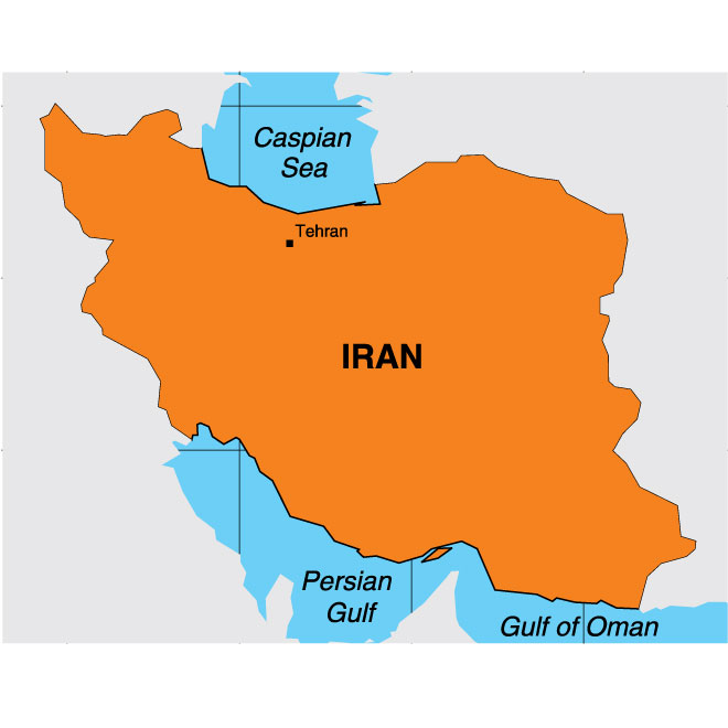660x660 Iran Vector Map