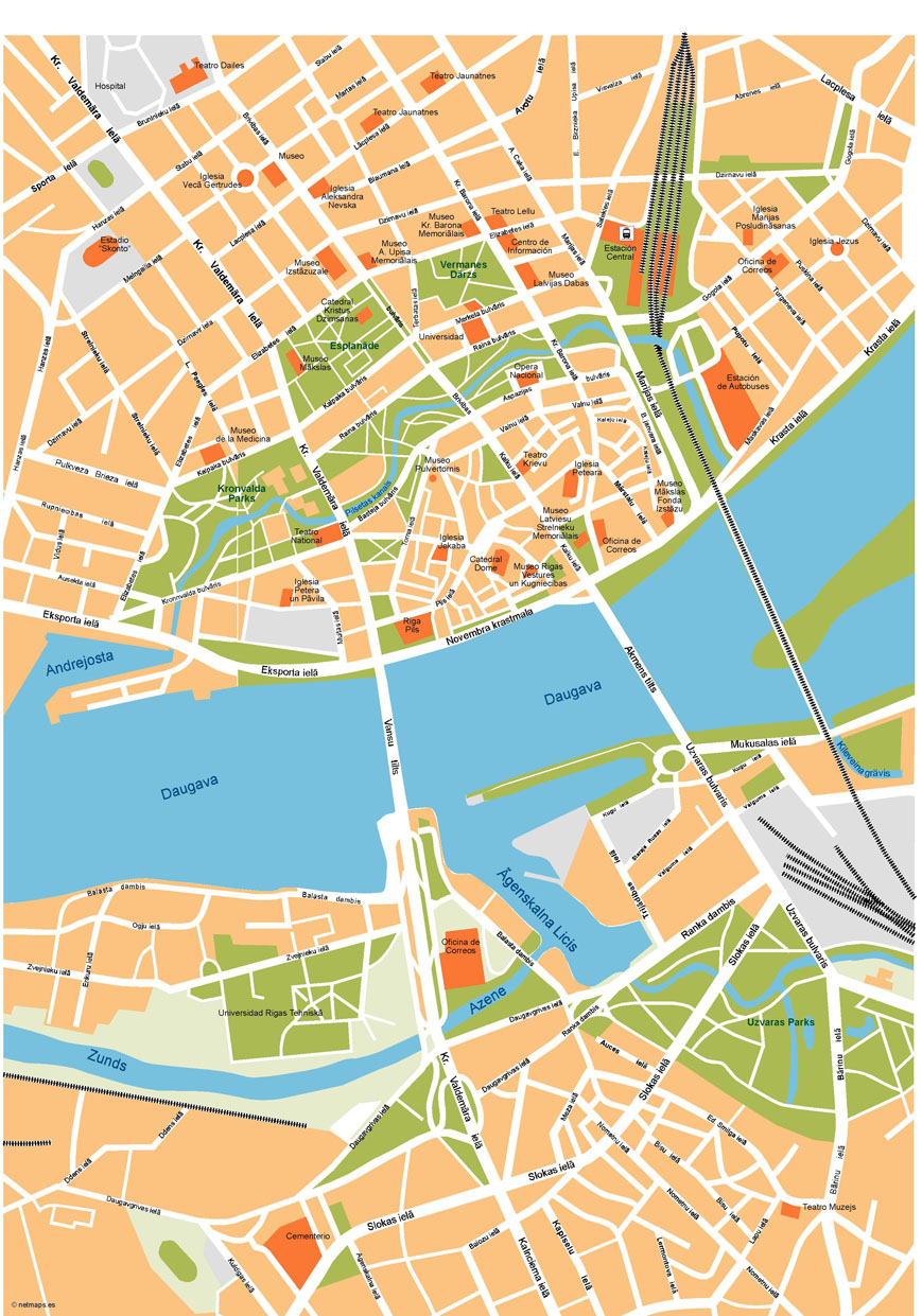 Riga Vector Map Vector World Maps 869x1241 Riga Vector Map Vector World Maps
