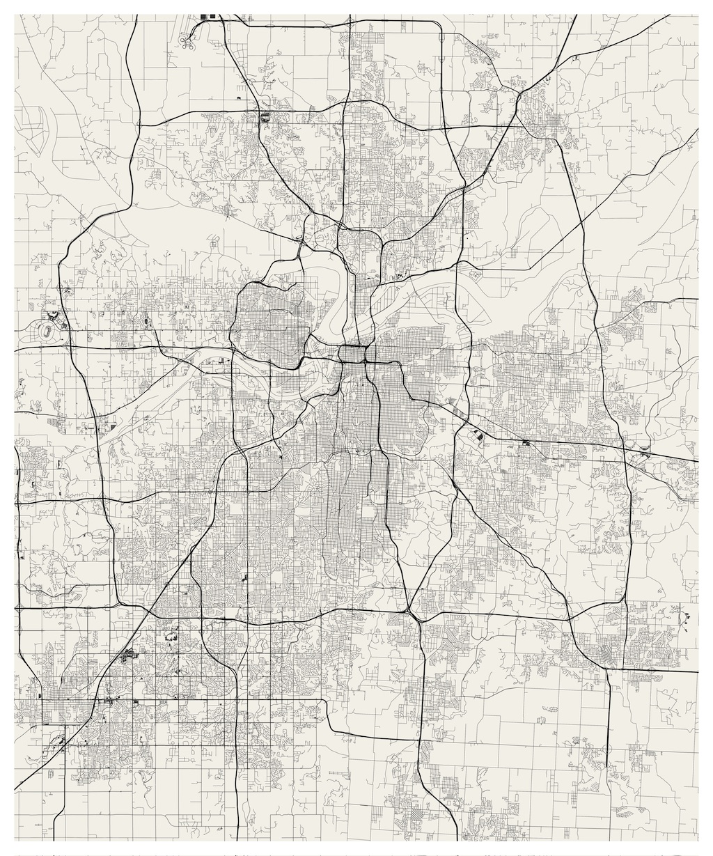 1024x1229 Kansas City Streets Visualized