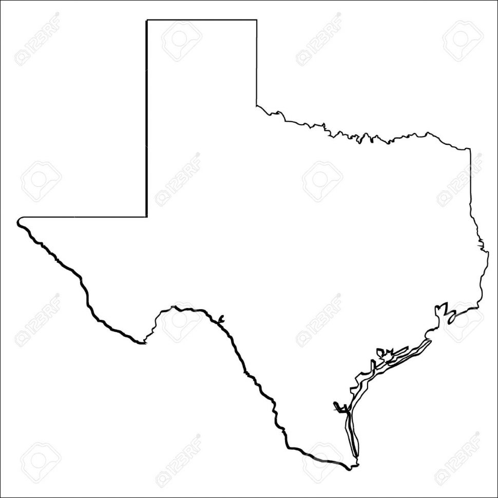 970x970 Printable Texas Line Drawing For Personal Use State Simple