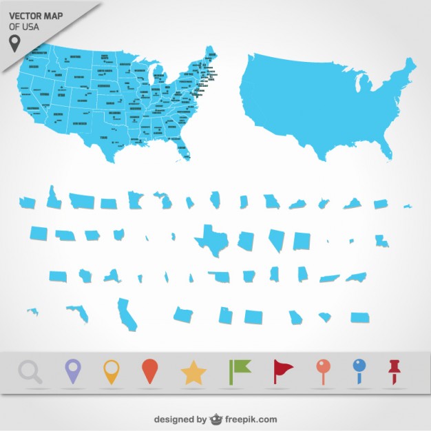 Vector Map Us at Vectorified.com | Collection of Vector Map Us free for ...