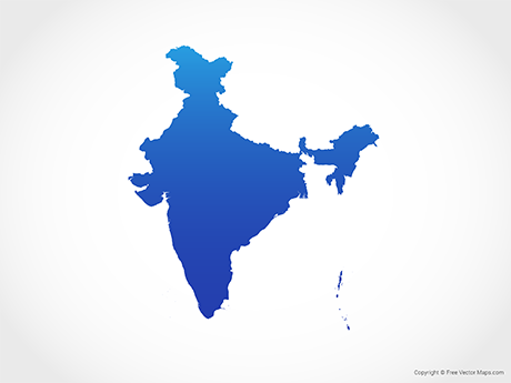 460x345 Vector Maps Of India Free Vector Maps