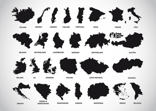 600x429 Europe Maps Free Vector Free Vectors Ui Download