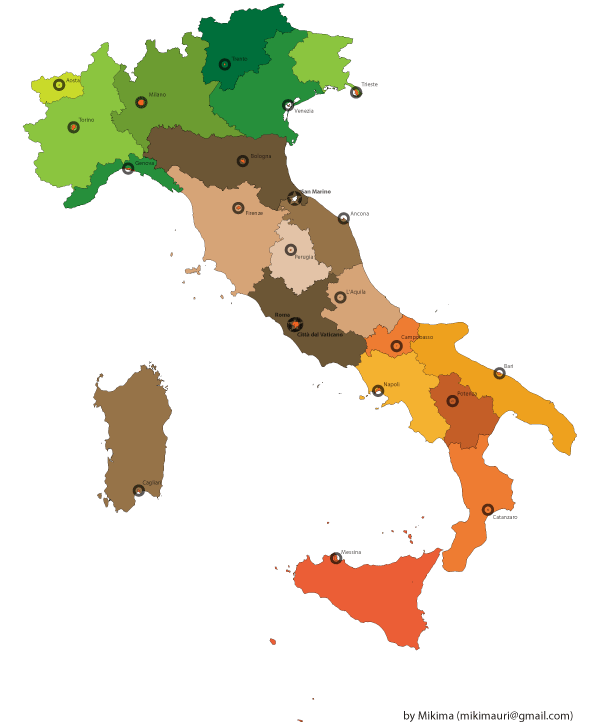 600x725 Free Italy Map Vector Download Free Vector Art Free Vectors