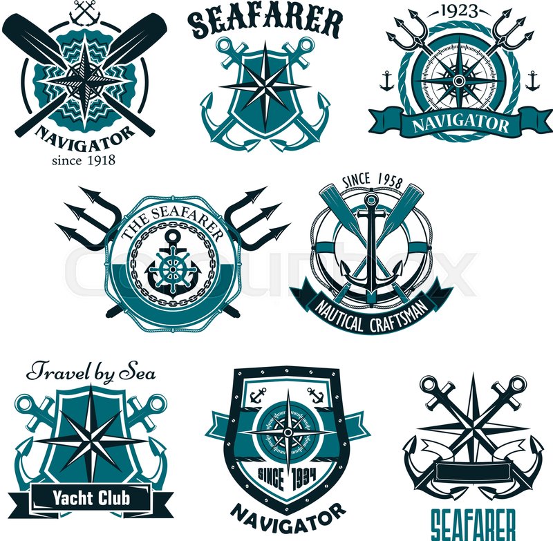 800x783 Heraldic Marine And Nautical Vector Stock Vector Colourbox