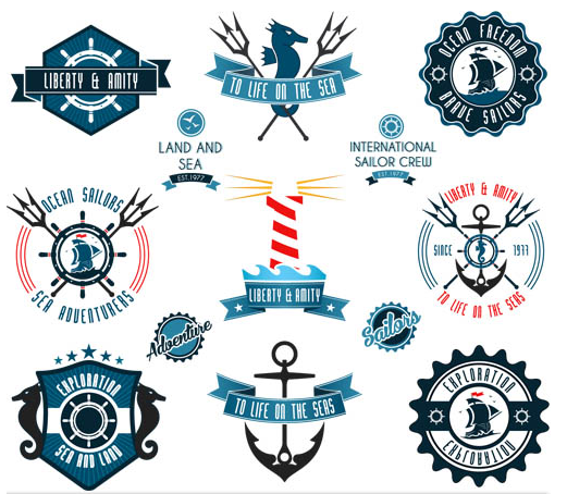 521x454 Marine Labels Free Vector Material Free Download
