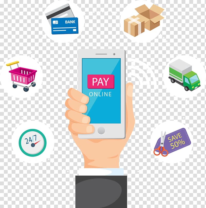 800x808 Pay Online Smartphone Application, Digital Marketing E Commerce