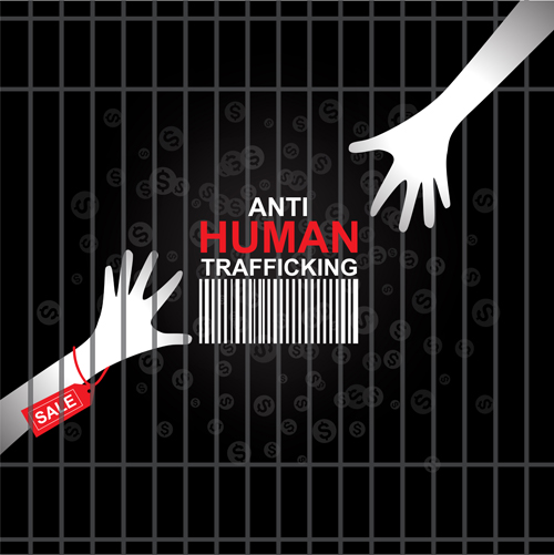 500x501 Anti Human Trafficking Public Service Advertising Templates Vector