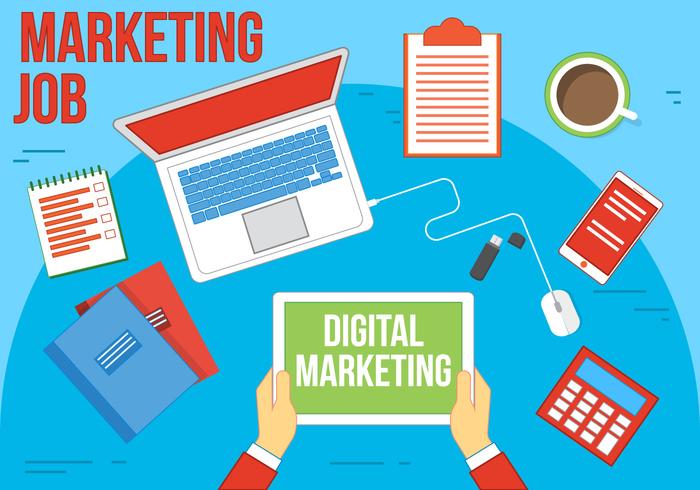 700x490 Free Vector Marketing Illustration