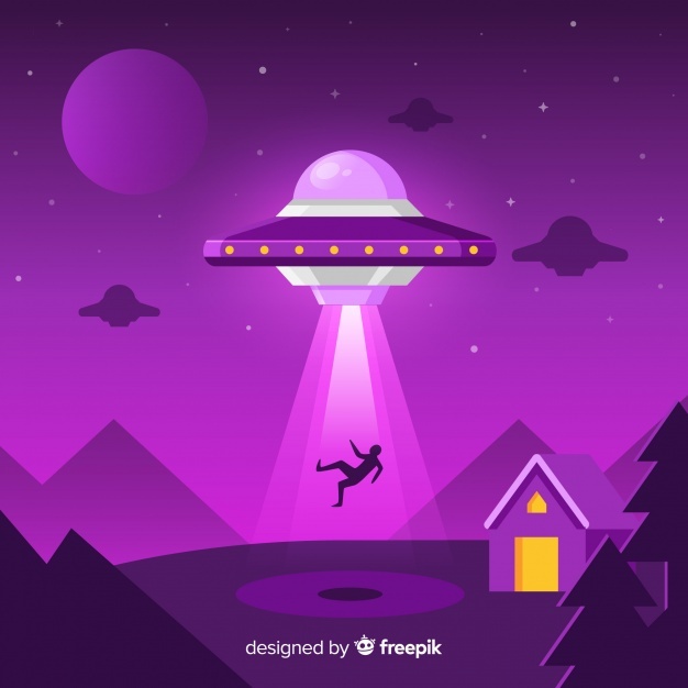 626x626 Original Hand Drawn Ufo Abduction Concept Vector Free Download