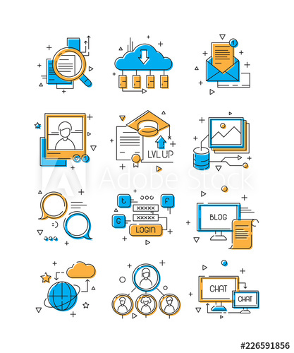 417x500 Digital Media Icons Social Marketing, Community People Group