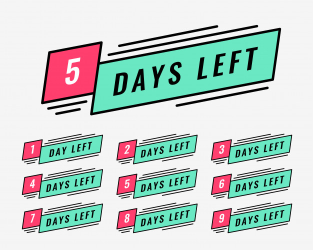 Marketing Banner Of Number Of Days Left Vector Free Download 626x500 Marketing Banner Of Number Of Days Left Vector Free Download