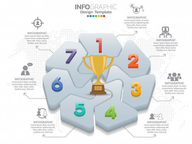 Parts Infographic Design Vector And Marketing Icons And Number 626x469 Parts Infographic Design Vector And Marketing Icons And Number