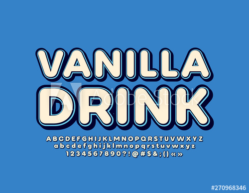 Vector Marketing Emblem Vanilla Drink With Retro Alphabet Letters 500x387 Vector Marketing Emblem Vanilla Drink With Retro Alphabet Letters