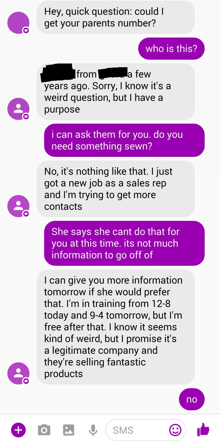 718x1450 High School Friend Tries To Get My Parents Into Vector Marketing
