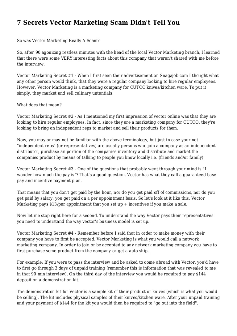 768x1087 Secrets Vector Marketing Scam Didn't Tell You