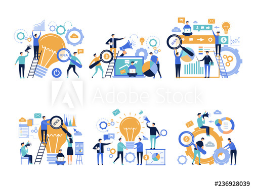 500x375 Business People Office Managers Promoting And Announcing Various