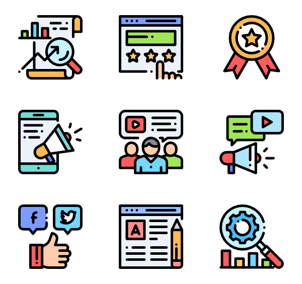 600x564 Marketing And Promotions Icons