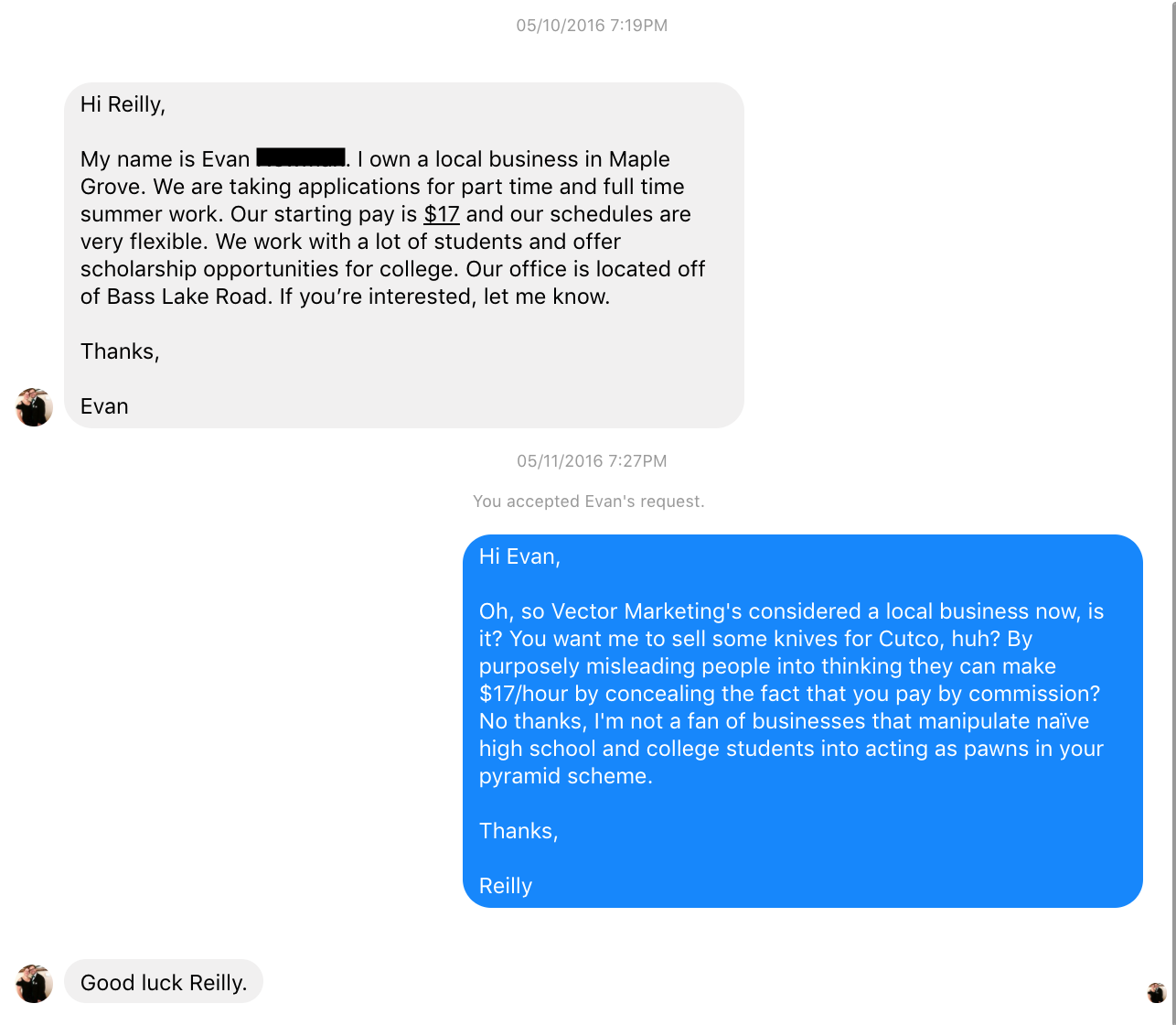 1286x1120 Not Today, Evan Not Today Antimlm