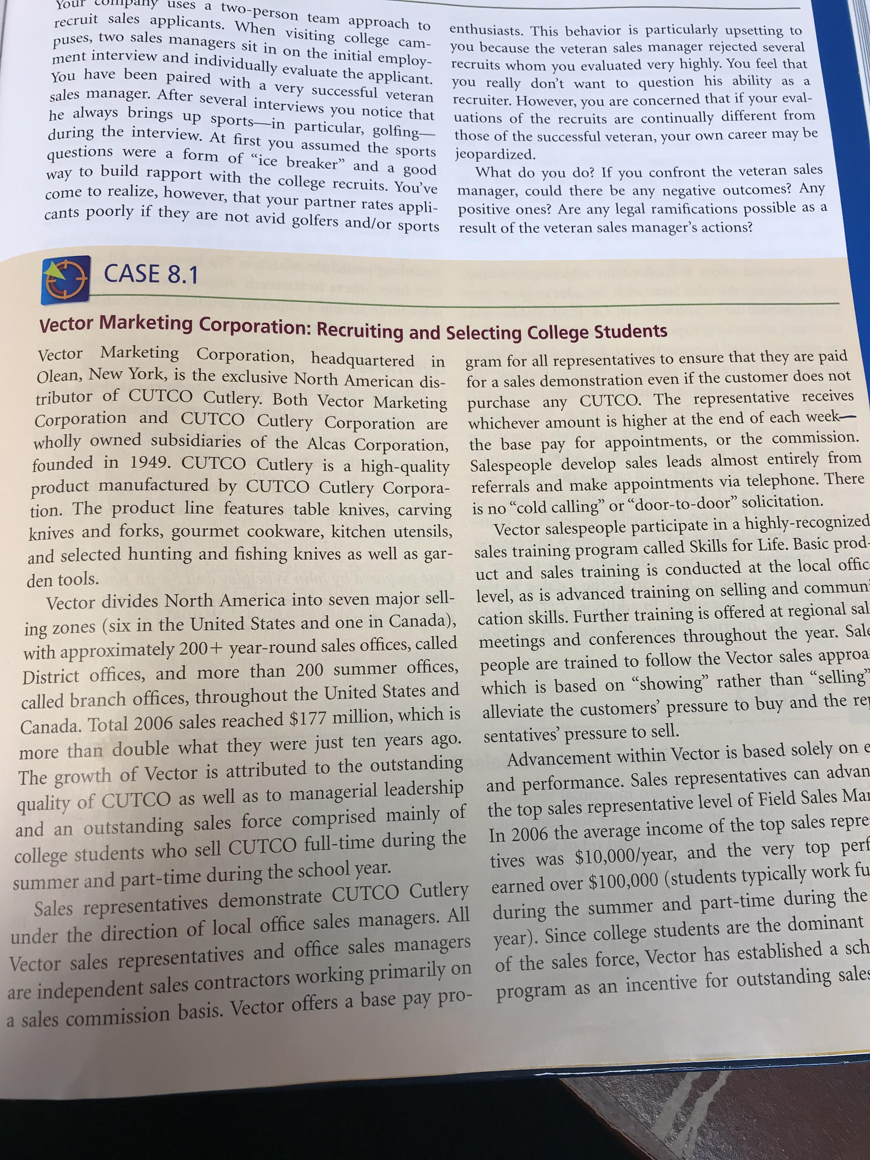 3024x4032 My Sales Management Textbook Has A Case Study On Vector Marketing