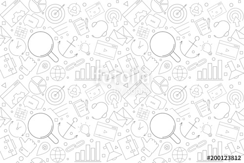 Vector Marketing Pattern Marketing Seamless Background Stock 500x334 Vector Marketing Pattern Marketing Seamless Background Stock
