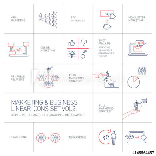 Vector Marketing And Business Icons Set Volume Two Flat Design 500x500 Vector Marketing And Business Icons Set Volume Two Flat Design