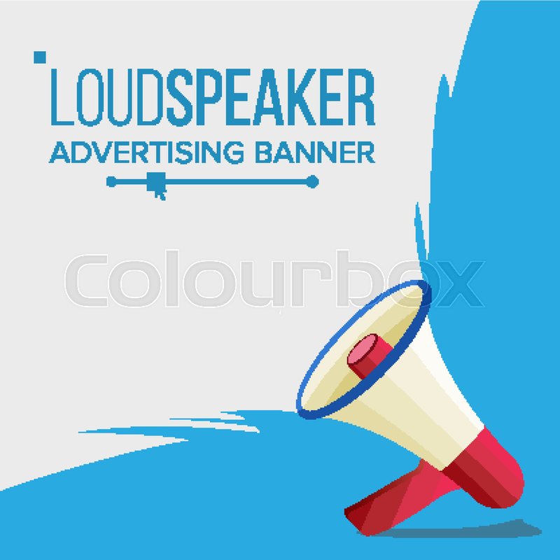 Loudspeaker Banner Vector Marketing Stock Vector Colourbox 800x800 Loudspeaker Banner Vector Marketing Stock Vector Colourbox