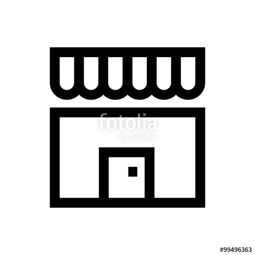 500x500 Marketplace Line Icon Stock Image And Royalty Free Vector
